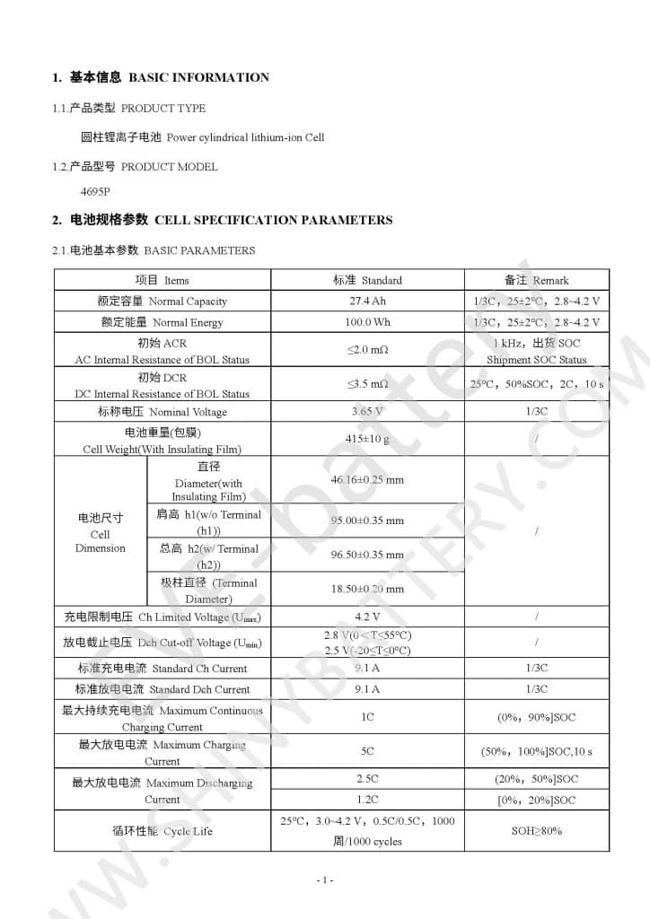 EVE 46950 4695P G13 specification